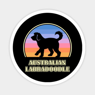 Australian Labradoodle Vintage Sunset Dog Magnet